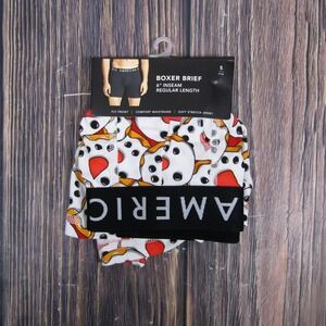 American Eagle NEW Mens Small Boxers White Snowman Holiday Gift Xmas Christmas